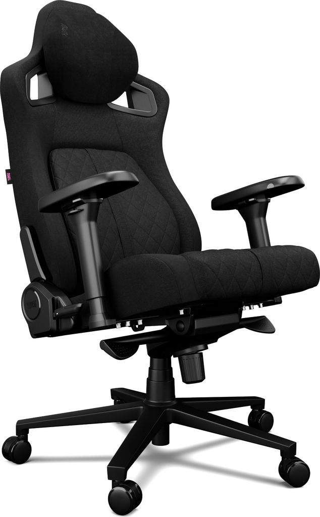 YUMISU 2055 Magnetic Gaming Stuhl Black Stoff Verstärkte Stahlkonstruktion, Höhenverstellbar, bis 180kg Belastbar - Bürostuhl PC Sessel