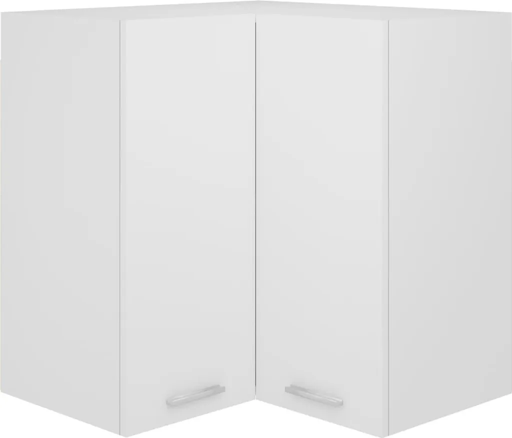 Armoire d'angle murale Lyon blanche pour gagner de la place 57x60 cm