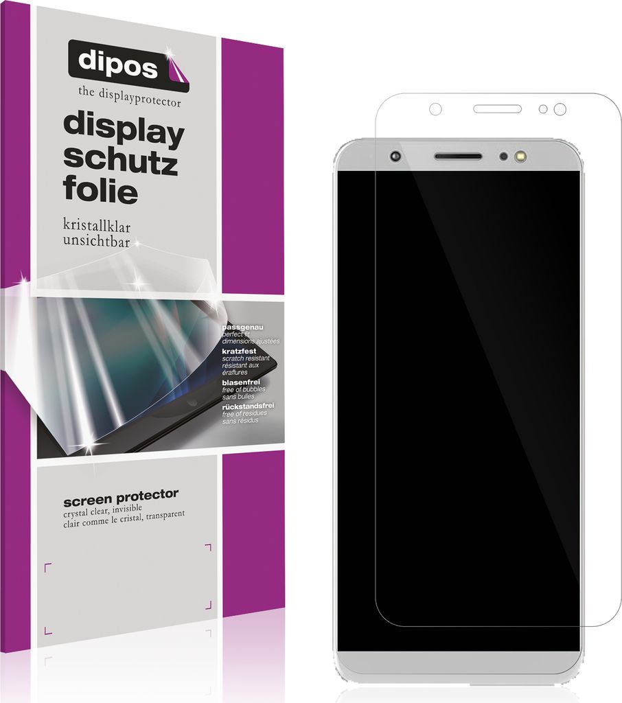 5x Schutzfolie für Tecno Camon I klar Displayschutzfolie Folie Display Schutz dipos