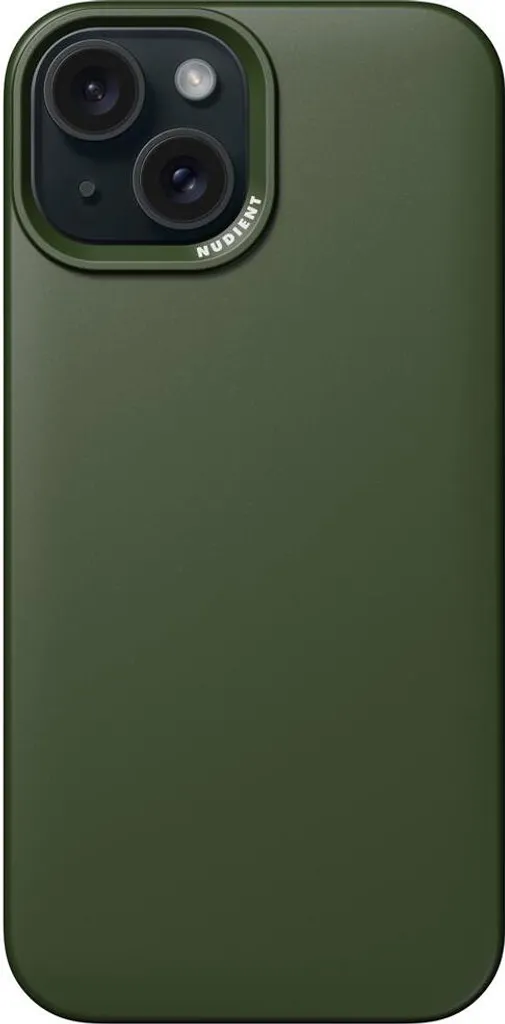 Coque MagSafe iPhone 15 Nudient Pine Green Idéale Usage Quotidien Fine