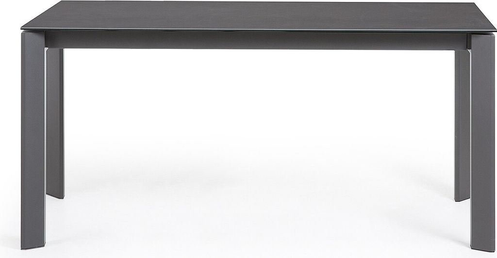 Tisch Axis ausziehbar 160 (220) cm Keramik Grau & anthrazit Beine