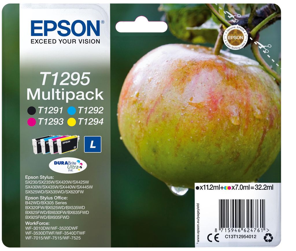 Original Epson T1295 / C13T12954012 Tintenpatrone MultiPack Produktbild 