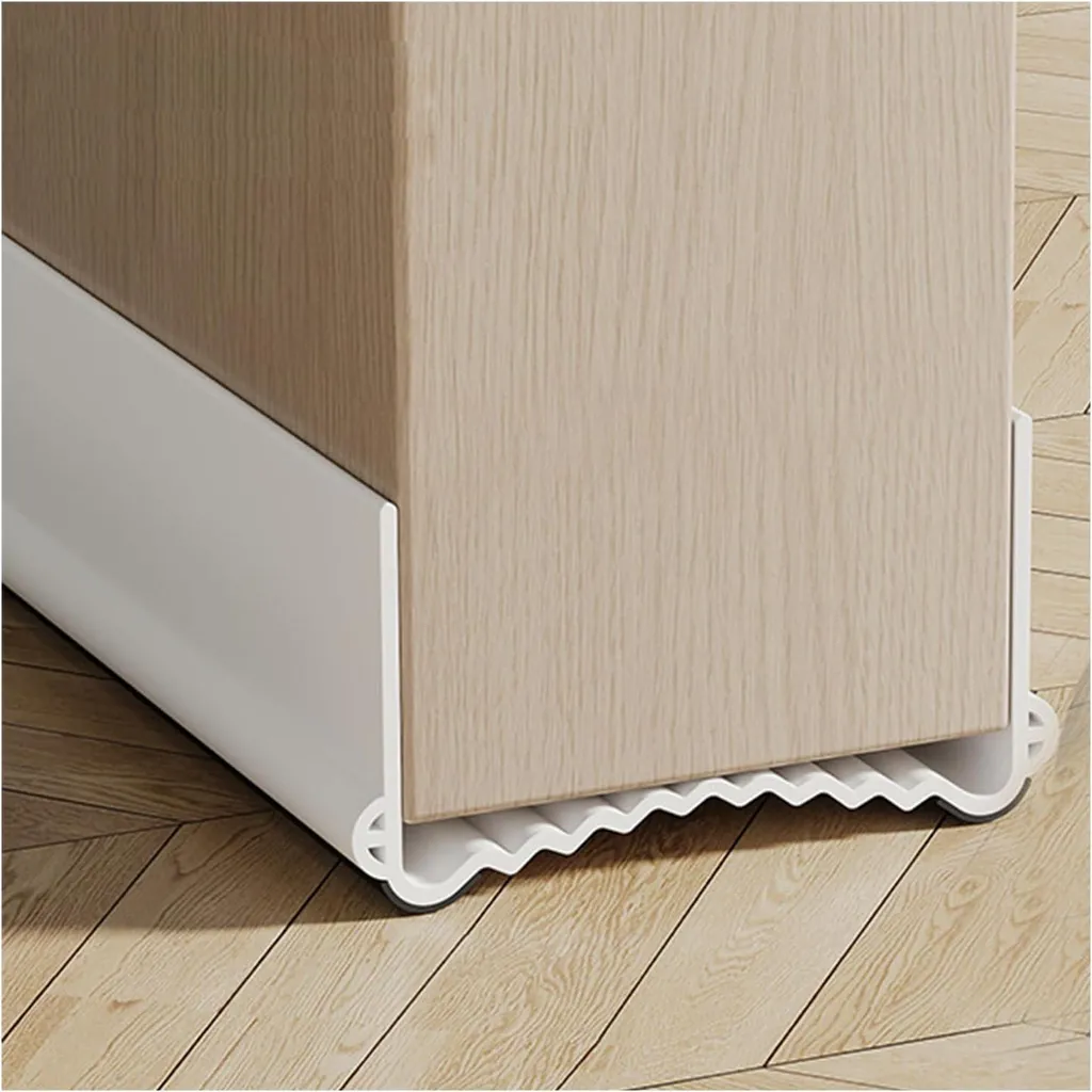 Joint de porte isolant 100 cm blanc pour bloquer le froid du sol