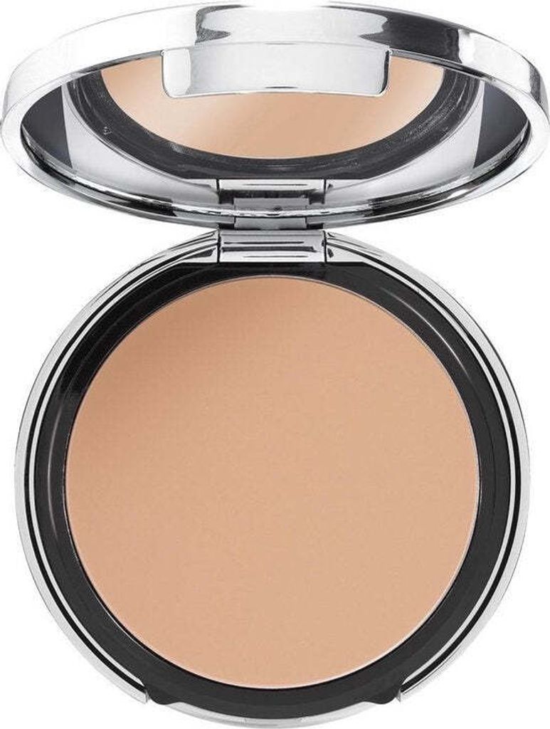 PUPA Milano Extreme Matt Foundation, Mischhaut, normale Haut, Natural Beige, Neutral, Topf, Gepresstes Puder, Matte, Natürlich/Natur