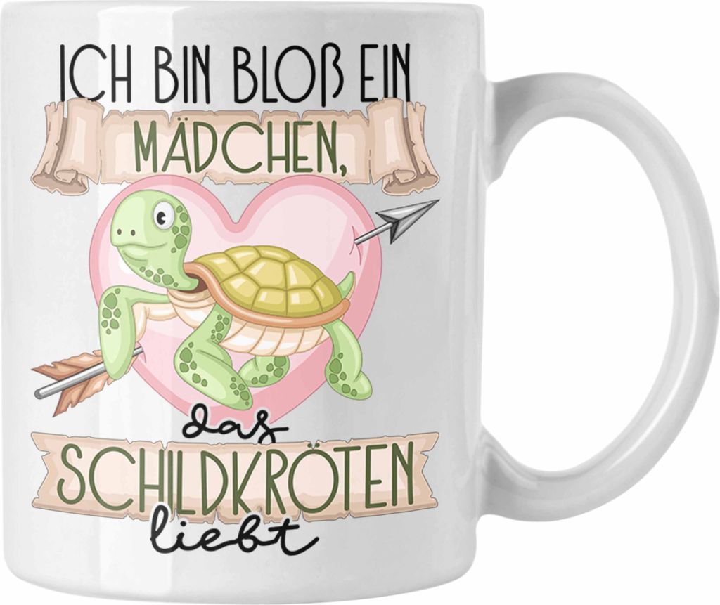 Trendation - Schildkröte Tasse Geschenk Frauen Ich Bin Bloß Ein Mädchen Das Schildkröten Liebt Schildkröten-Liebhaber Geschenk Spruch Geburtst...