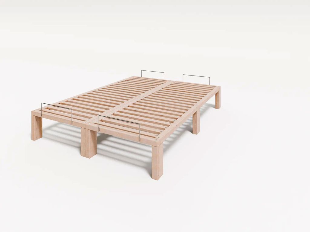 Gigapur G56 Doppelbett 140x200 cm Kiefer Natur Massivbett Produktbild 