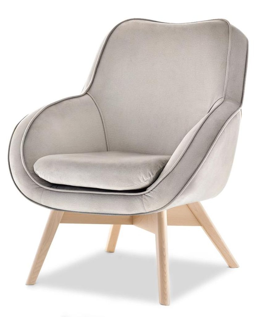 Polstersessel FLAVIO - beige 1 / Buche