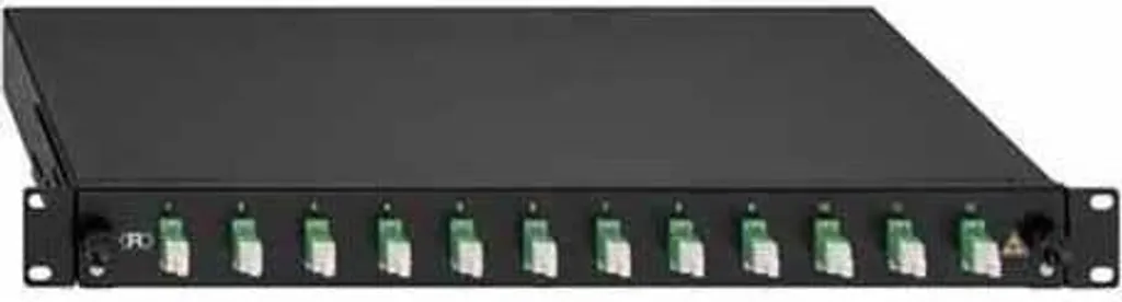 Panneau de raccordement fibre optique 12 LC-Duplex OS2 Basic Line vert