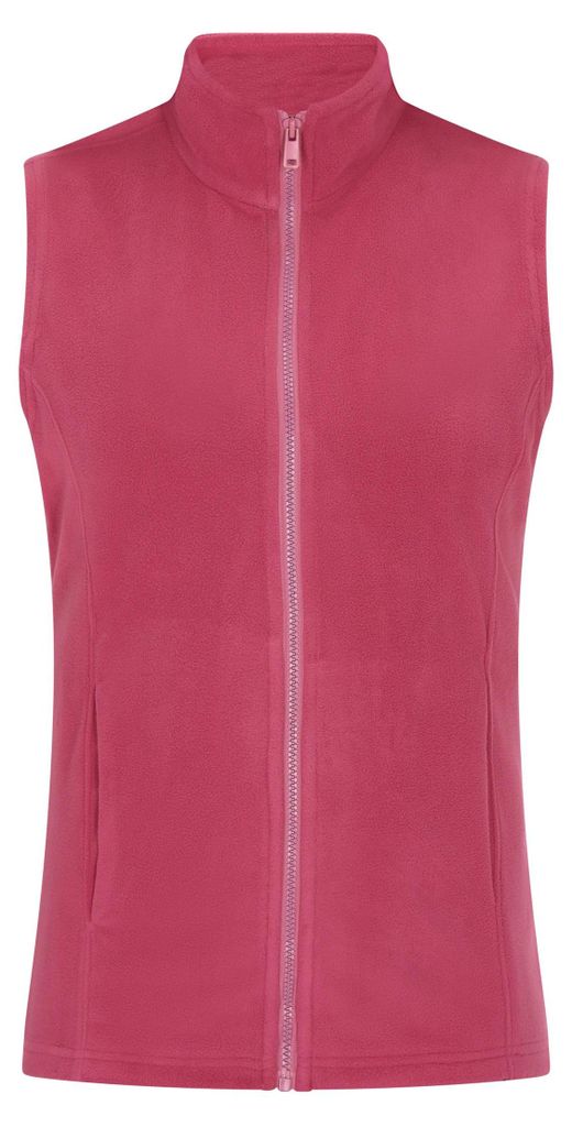 Damen Weste in Rosa, Größe XS, mit Stehkragen und durchgehendem Reißverschluss