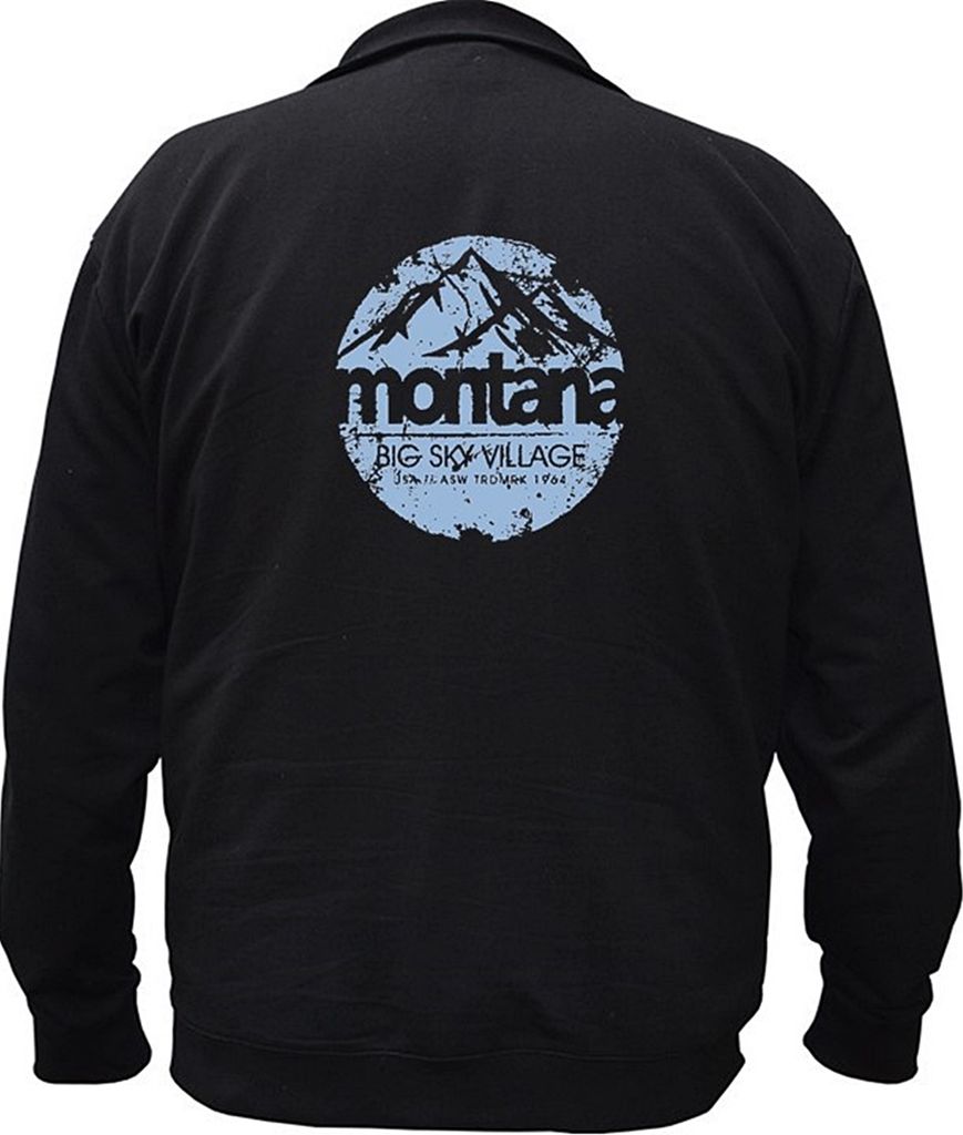 Übergrößen Trainerjacke Sky Village eisblau AHORN SPORTSWEAR Schwarz 5XL
