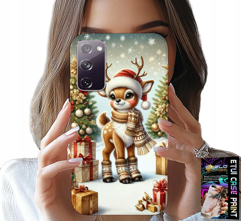 Custodia Samsung S20 Lite Christmas Mood: Renna + Vetro 9H