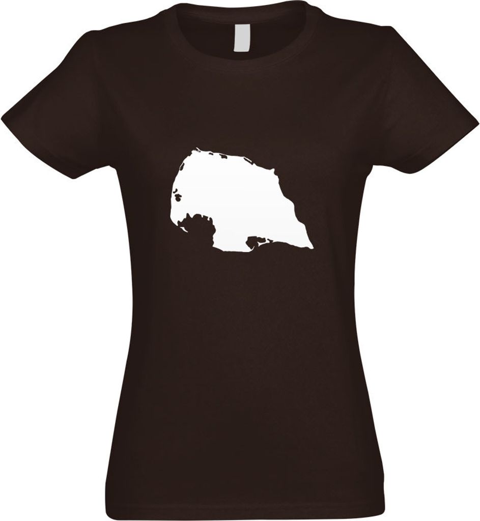 Kiwistar - T-Shirt tailliert - Damen - Chocolate - Fehmarn - Deutschland - Insel - mit Motiv Bedruckt - Funshirt Design - Sport - Freizeit - Damen - M