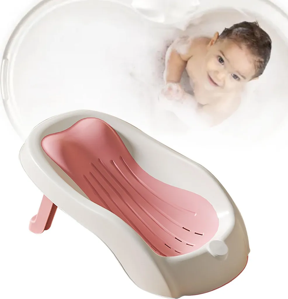 Supporto Bagnetto Portatile Rosa: Antiscivolo e Regolabile per Viaggi - 3