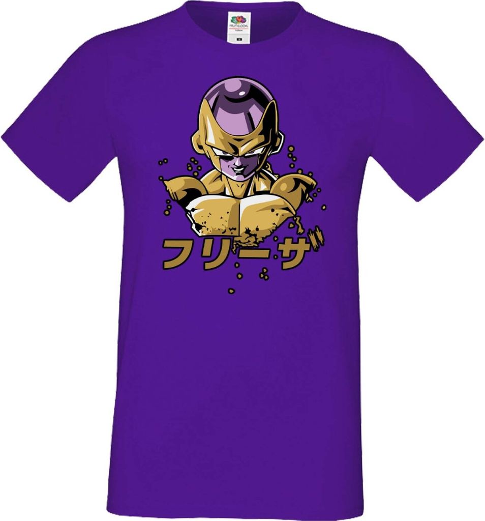 Herren T-Shirt Anime Manga Dragon Anime Manga Ball Z Frieza 01 Frieza Dbz, Man S / Lila
