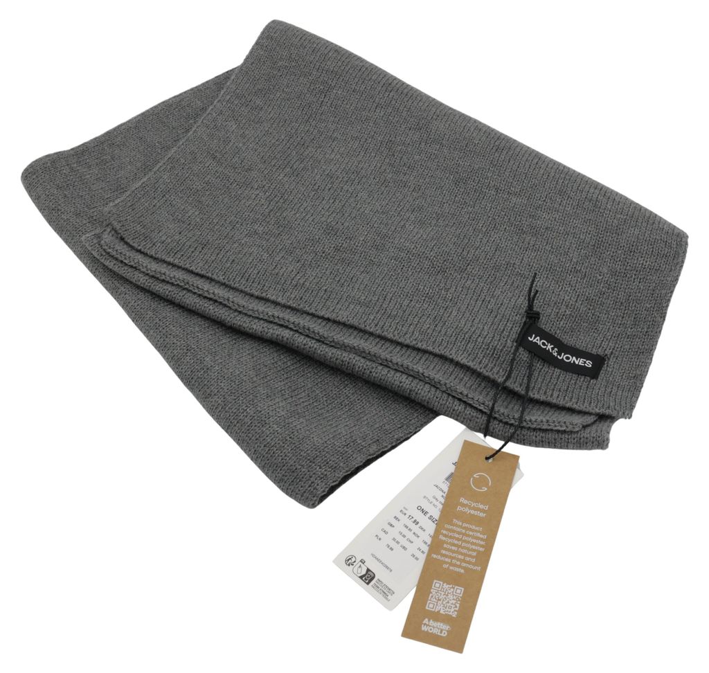 Jack & Jones Strickschal DNA, grey melange Obrázok produktu 