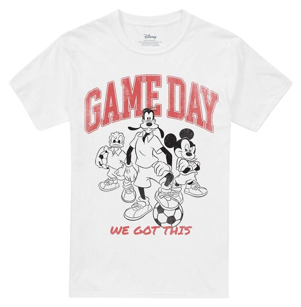 Disney - "Game Day" T-Shirt für Herren/Damen Uni TV34735 (5XL) (Weiß)