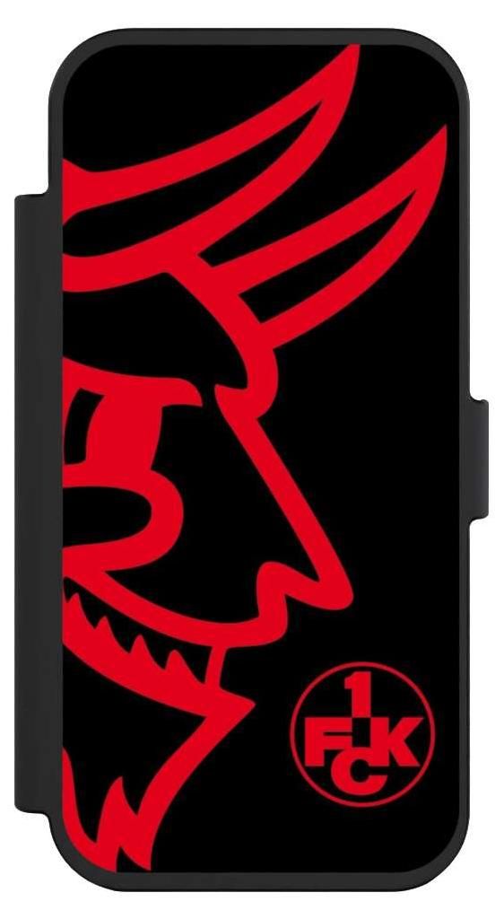 NIVOCASE Klapphülle für Apple iPhone Air Handyhülle aus Kunst Leder NIVOflip schwarz 1. FC Kaiserslautern Logo Offizielles Lizenzprodukt