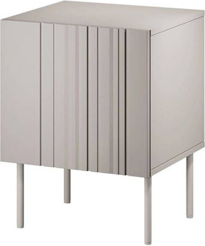 MIRJAN24 Im Set zwei Nachttische Isla, Nachtschrank mit Drehtür, Schlafzimmer (Farbe: Beige)