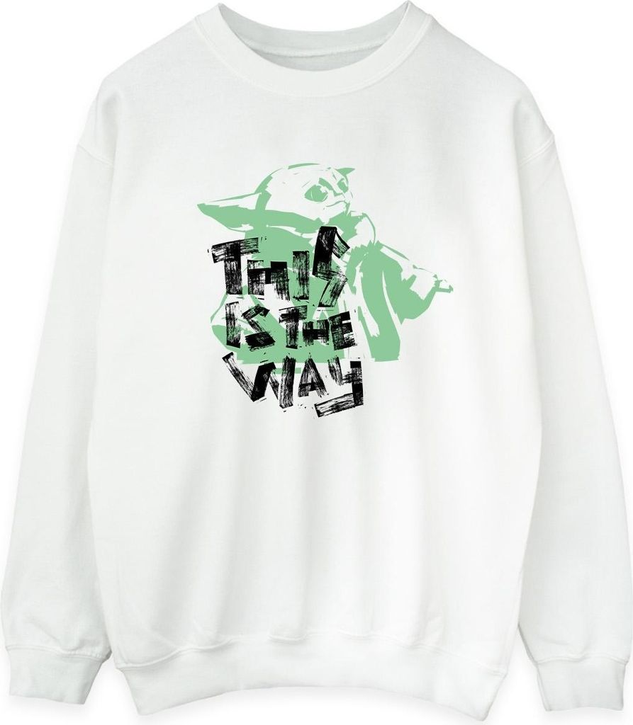 Star Wars - "The Mandalorian This Is The Way" Sweatshirt für Herren BI46653 (L) (Weiß)