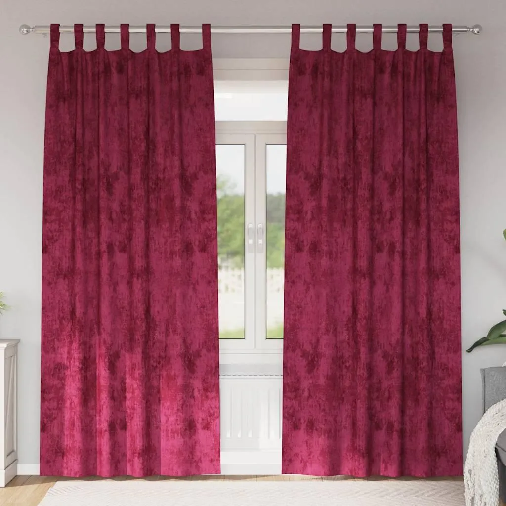 Tende Stabli Velluto Rosso Vino 260x140cm | Comfort e Privacy