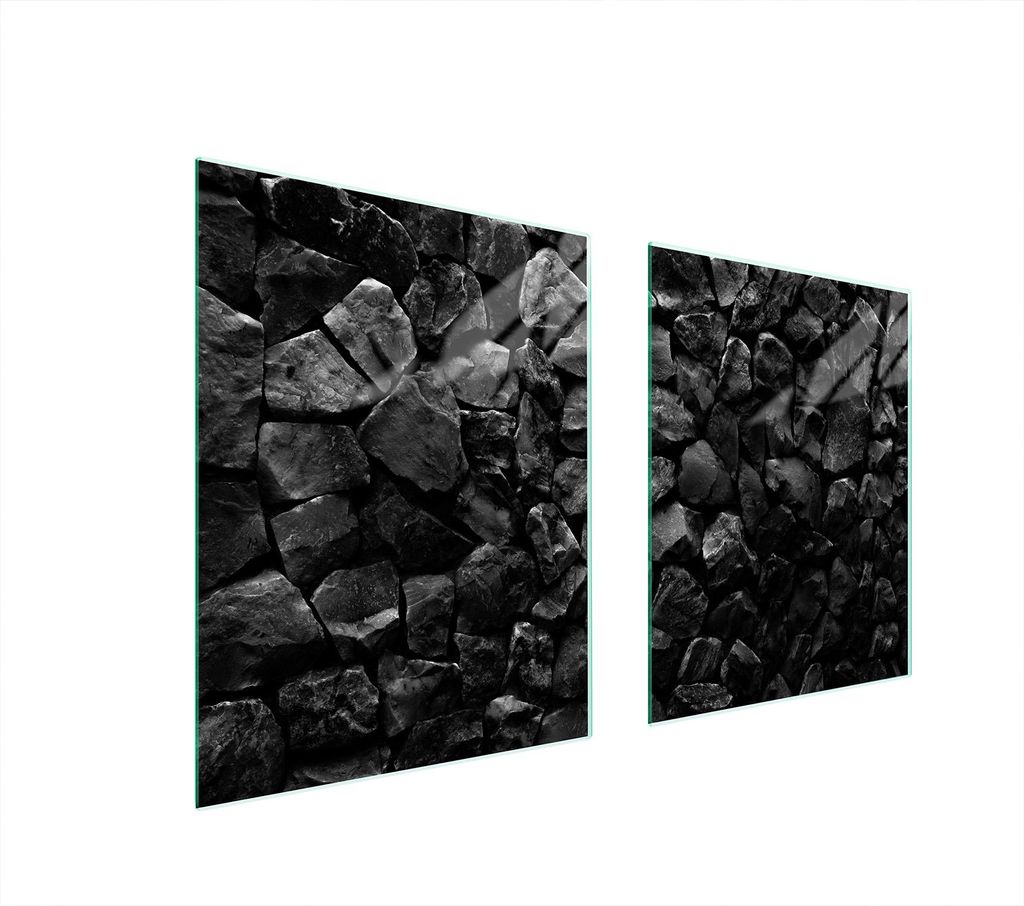 Glasschutzplatte Für Herd 85X52 Steine