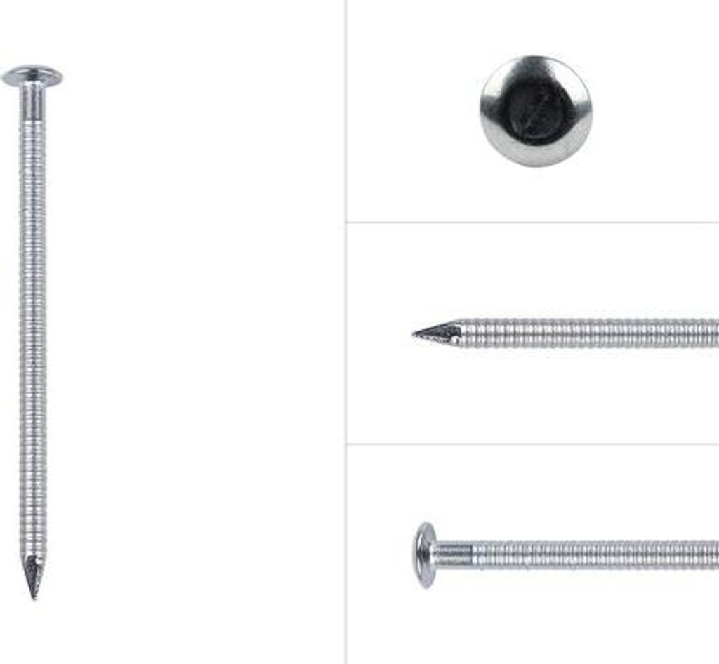 Kugelkopf-Ringnägel Edelstahl A4 - 3,1-3,4 x 40 mm - Schachtel 200 Stück