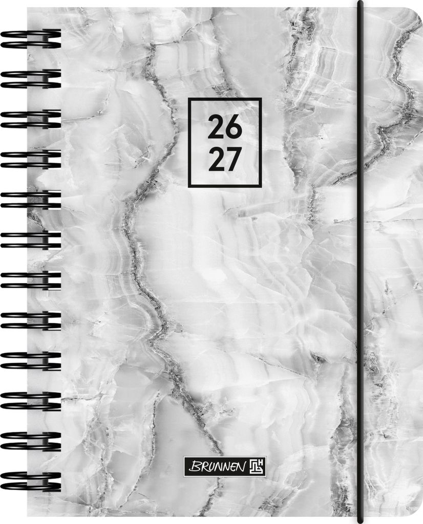 Školský kalendár 2026/2027 „Grey Marble“ | A6, plast Obrázok produktu 
