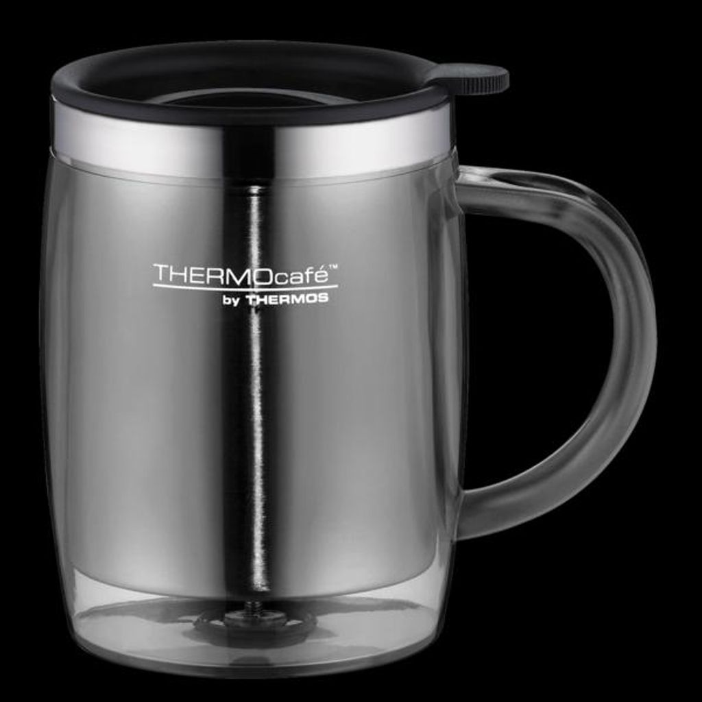 Thermos beker voor op het bureau, model TC, grijs, 0,35 Productafbeelding 