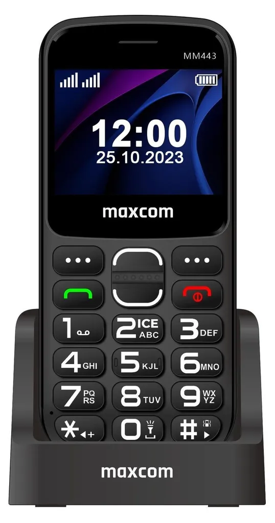 Telefono Maxcom Comfort MM443 4G Nero: Sicurezza per i tuoi Cari