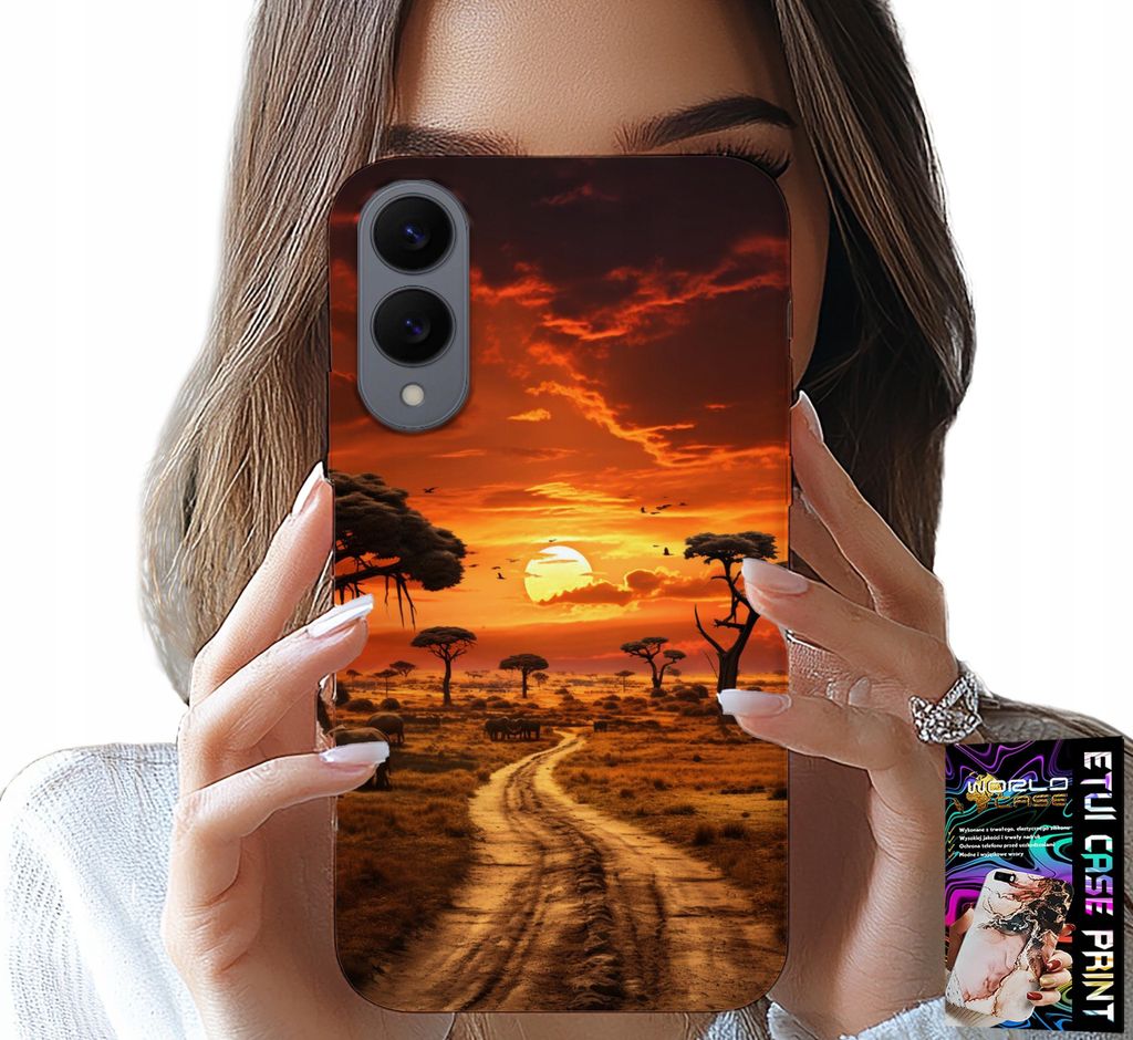 Fall Für Samsung Galaxy S25 Rand - Safari Afrika Sonnenuntergang Schöne Aussicht