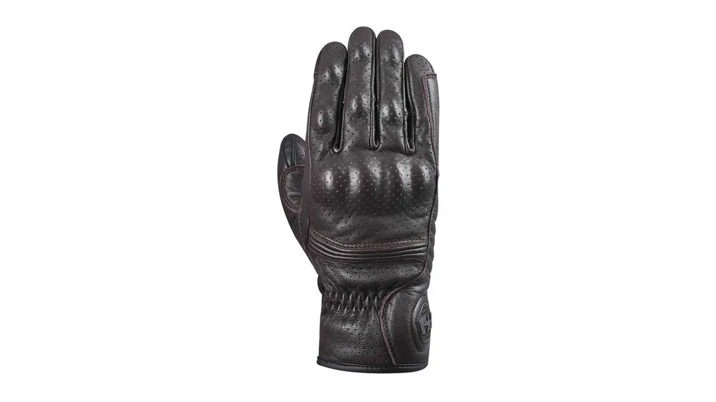 Gants de moto en cuir marron Oxford Tucson 1.0 pour protection mi-saison