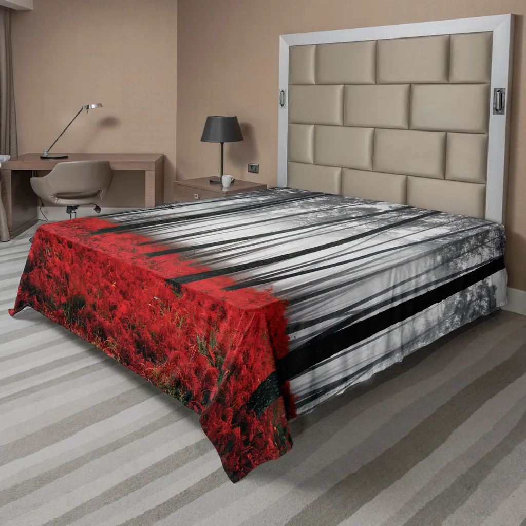 Drap de lit décoratif jungle pour ambiance zen et mystérieuse 260 cm