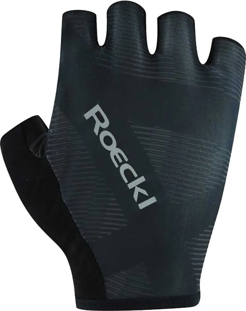 Gants de cyclisme Roeckl Busano courts et respirants pour l'été noir