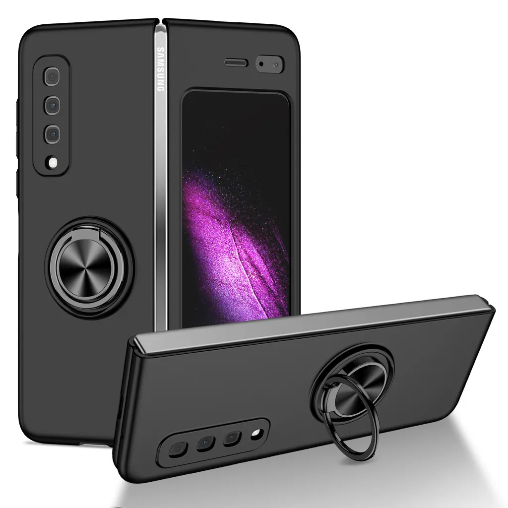 Cover Protettiva Galaxy Fold 2019 Rigida Sottile Supporto Anello