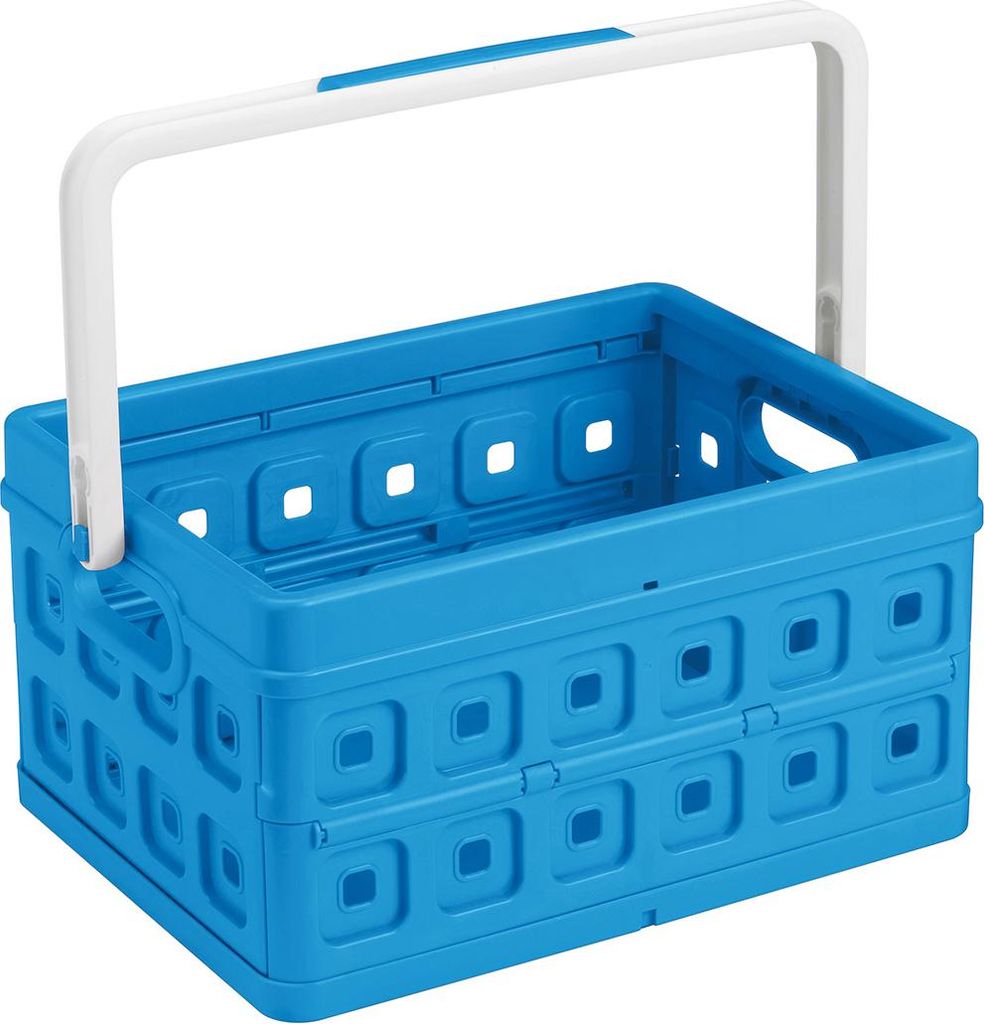 Sunware boîte pliante Square 24L bleu/blanc 43,5 x 31 x Image du produit 