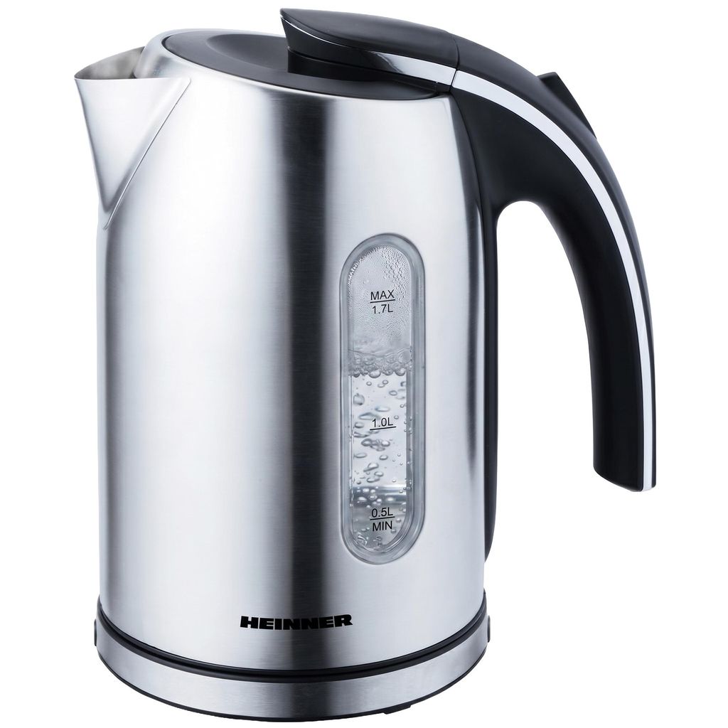 Heinner Imenium PF-70 Wasserkocher 2200 W, 1,7 L, Automatische Abschaltung, 360° Basis, Edelstahl