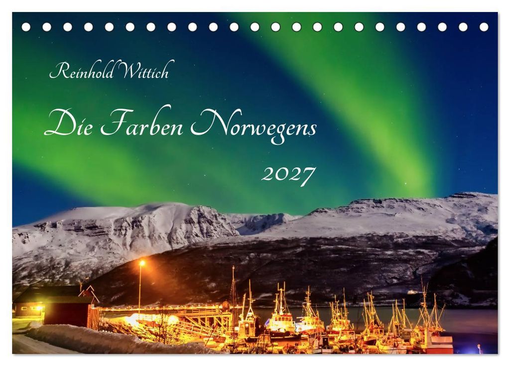 Die Farben Norwegens (Tischkalender 2027 DIN A5 quer), CALVENDO Monatskalender