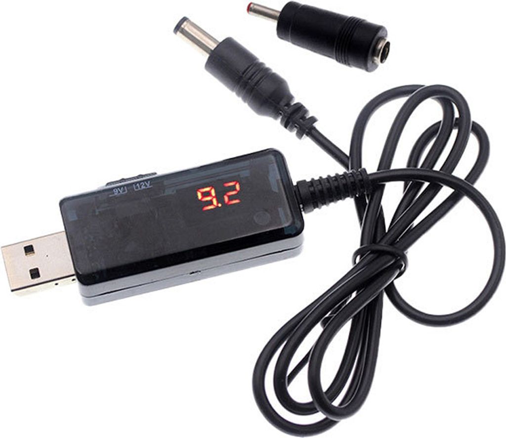 Câble convertisseur USB Step-up 5V vers 9V/12V avec Image du produit 
