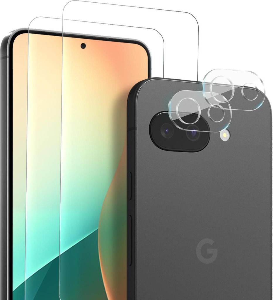2x Display + Kamera Glas für Google Pixel 10a Panzerfolie Displayglas Kameraglas 9H Schutzglas
