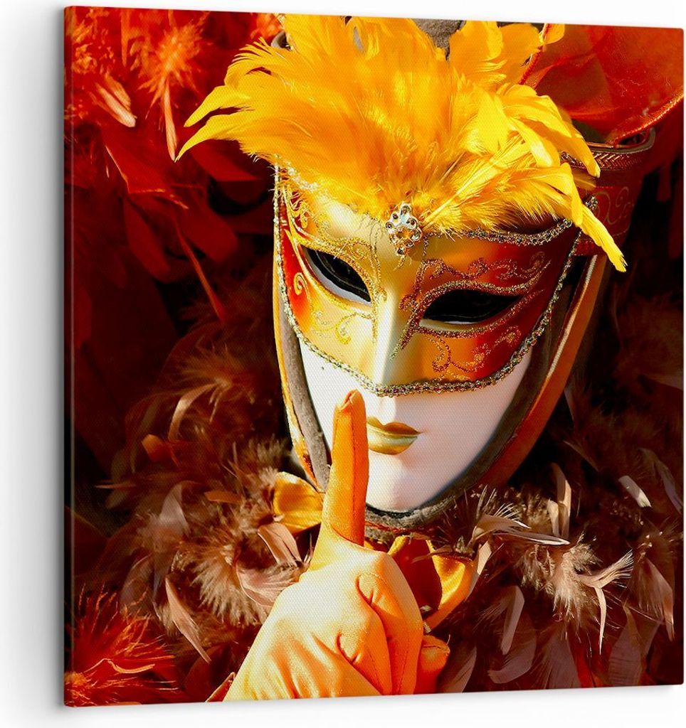 Bild auf Leinwand - Leinwandbild - Venezianische Maske bunt Produktbild 