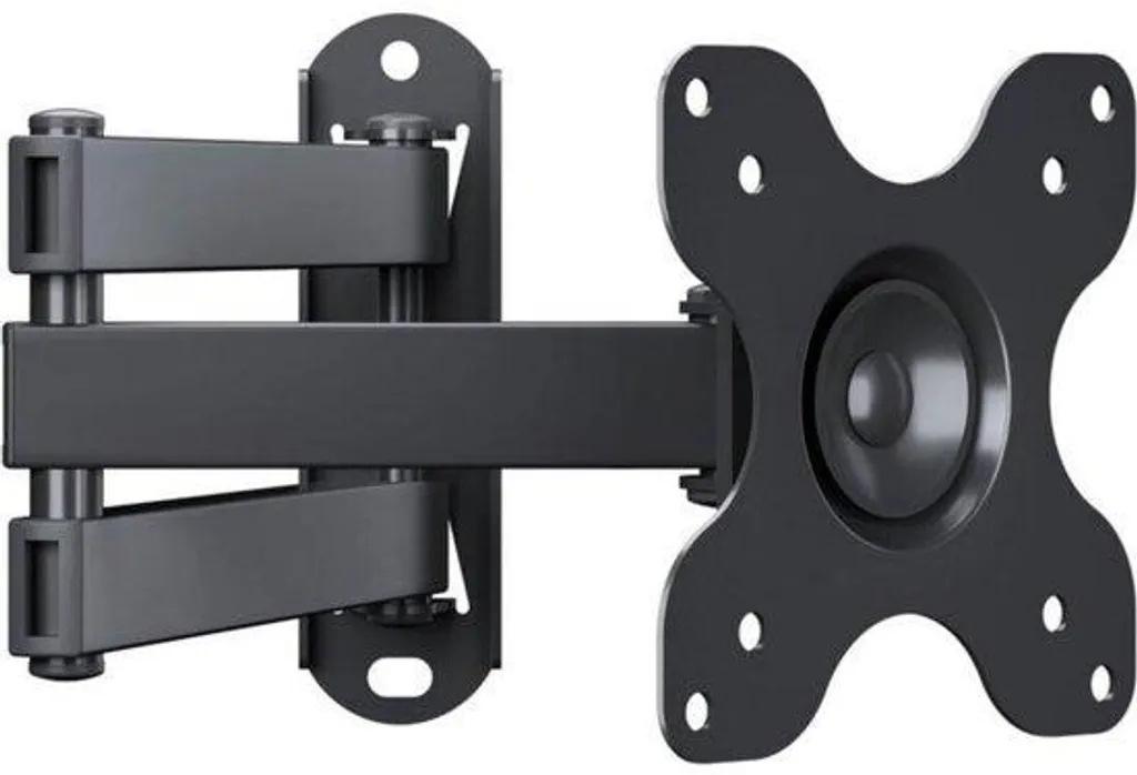 Fixation murale articulée pour téléviseur et écran PC incurvé Noir