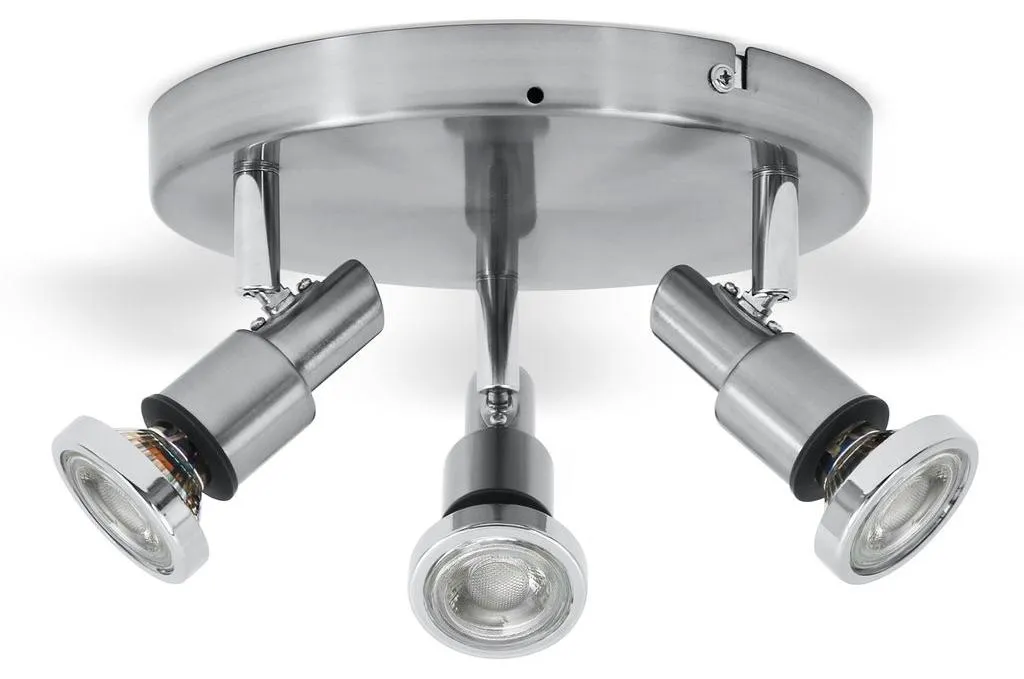 Plafonnier 3 spots LED étanche IP44 éclairage plafond design moderne