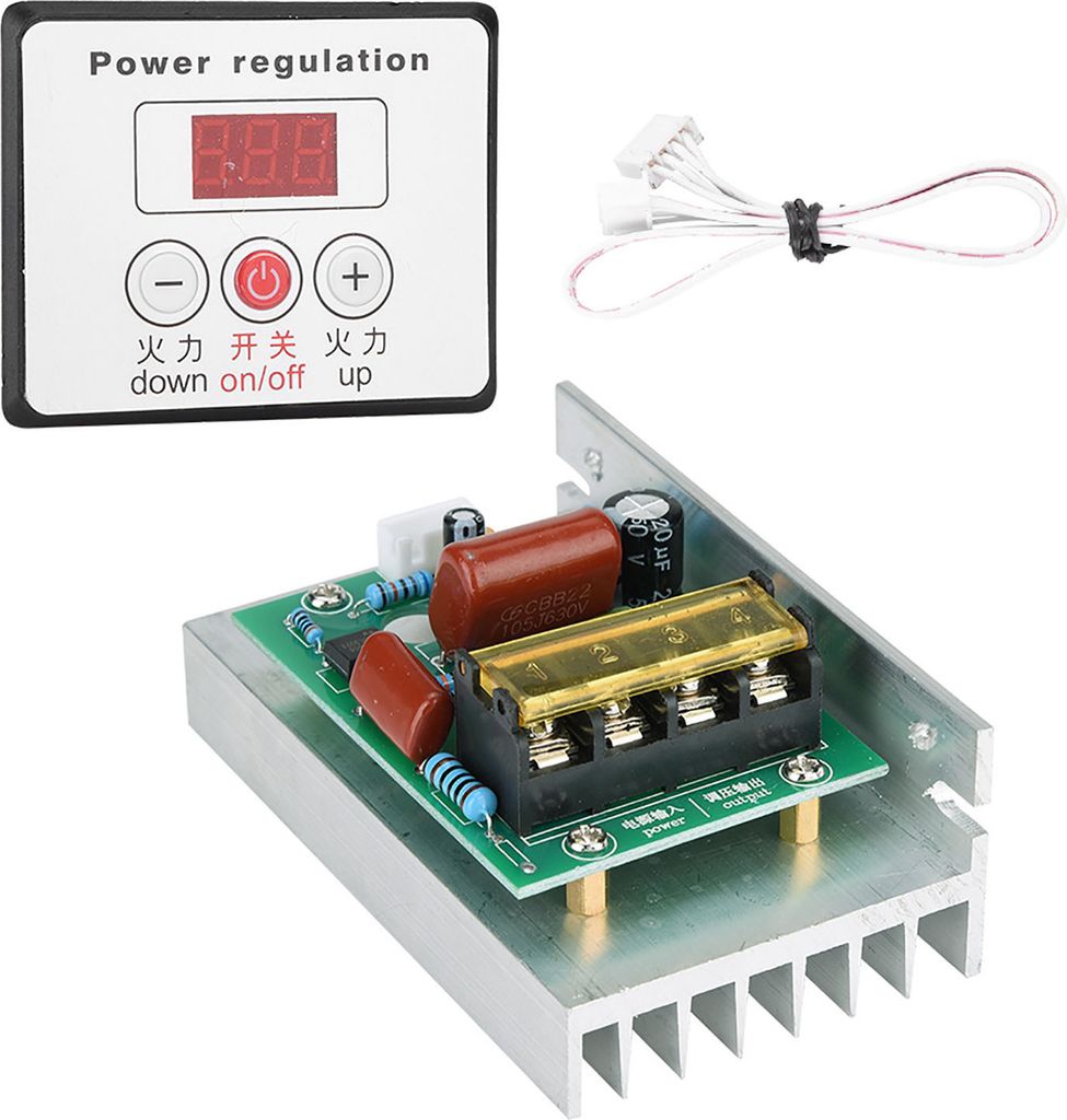 6000W SCR Cyfrowy regulator napięcia Regulator prędkości Zdjęcie produktu 