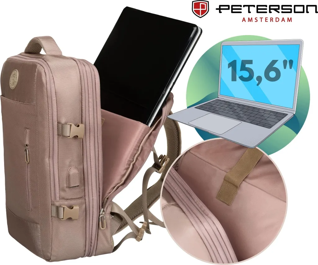 Zaino Business Peterson PTN24421: Professionalità e Funzionalità USB - 16