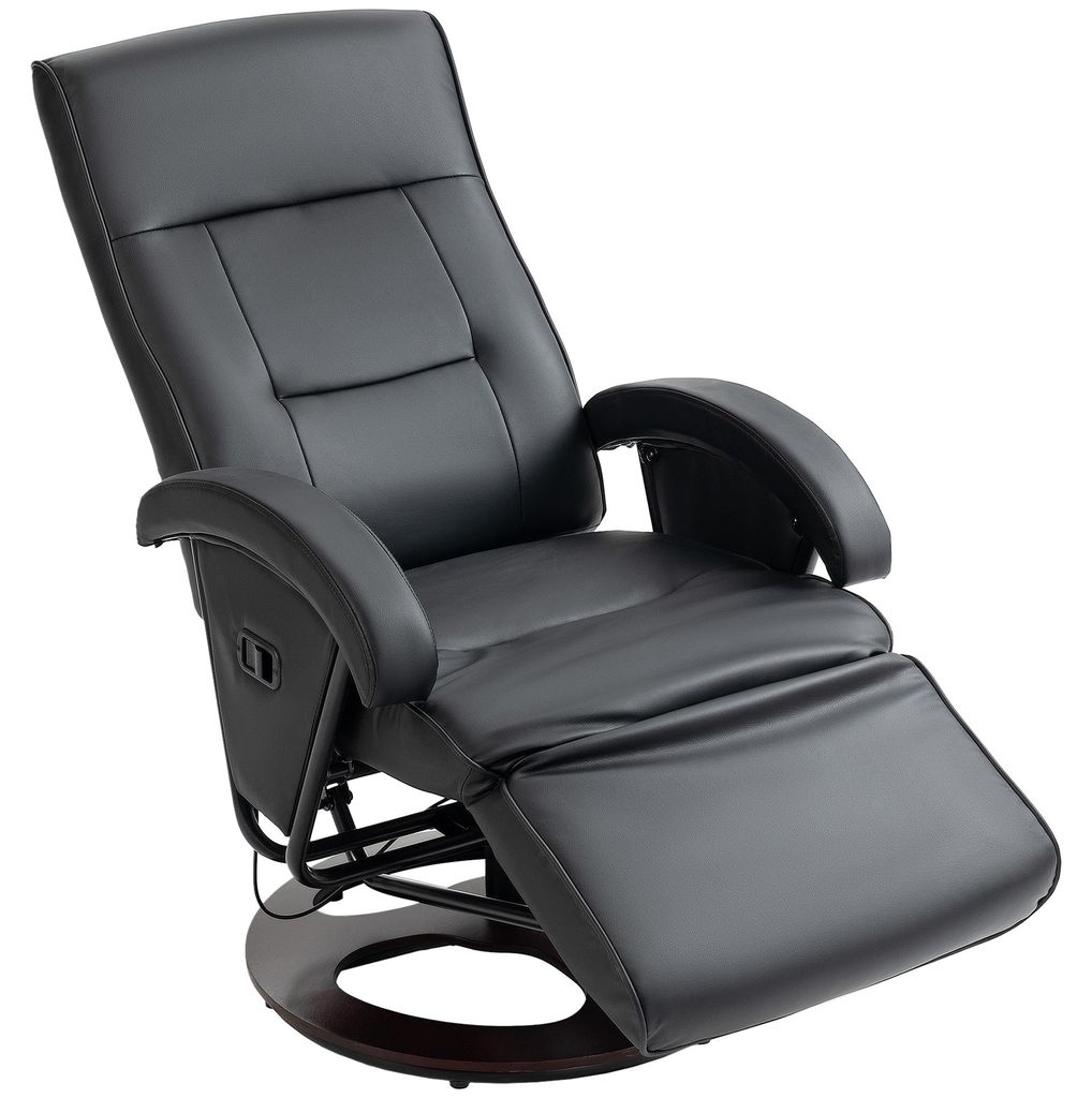 HOMCOM Poltrona relax girevole con funzione reclinabile e Immagine del prodotto 