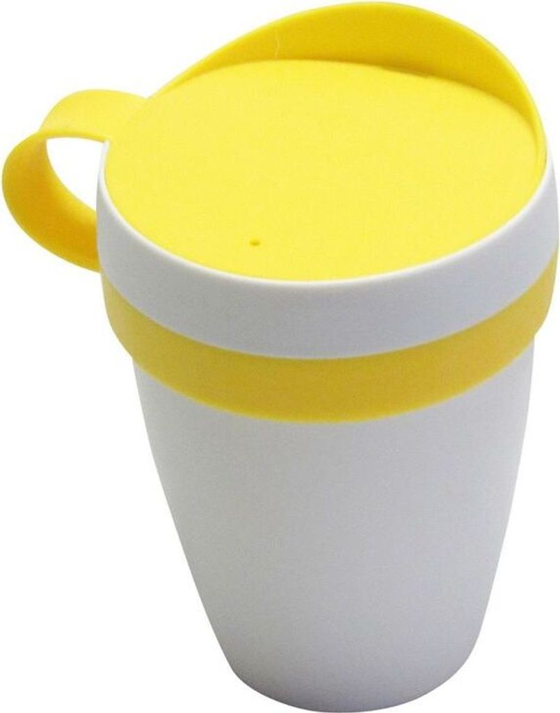 HELIT Kaffeebecher Coffee Cup To Go Becher, Kaffeebecher 0,3 Liter gelb