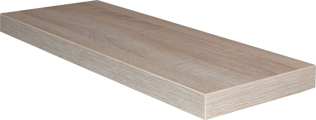 FURNARO Wandboard Clyde Wandregal Steckboard B/H/T: 60x4x24 cm, Farbe:Eiche Sägerau