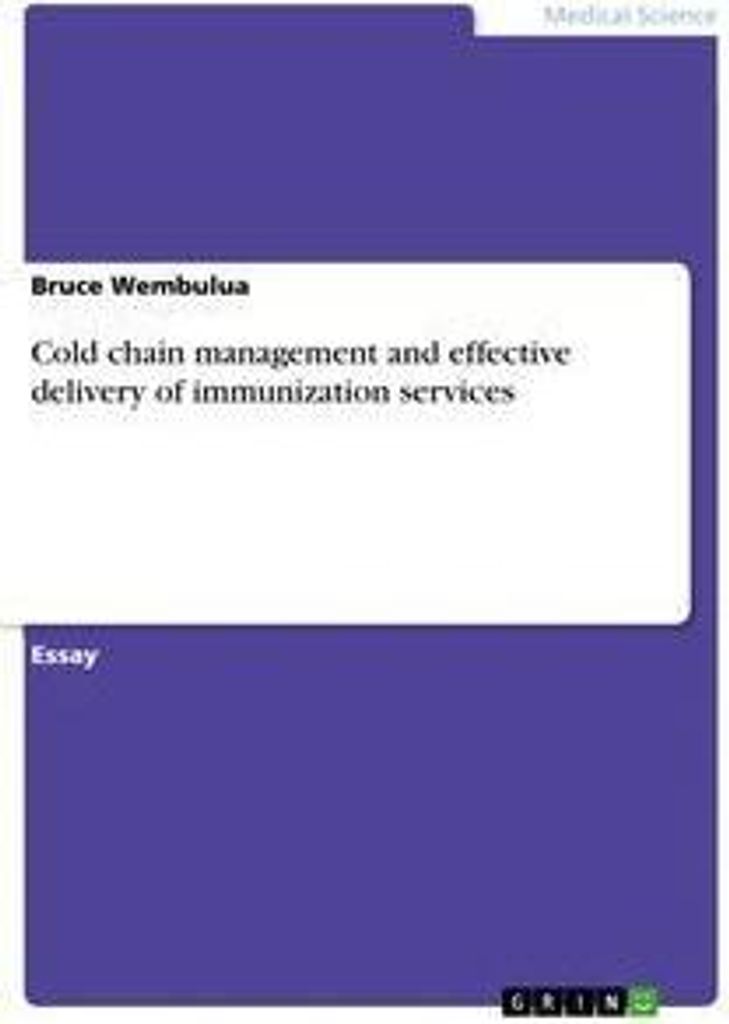 Cold chain management and effective delivery of immunization services