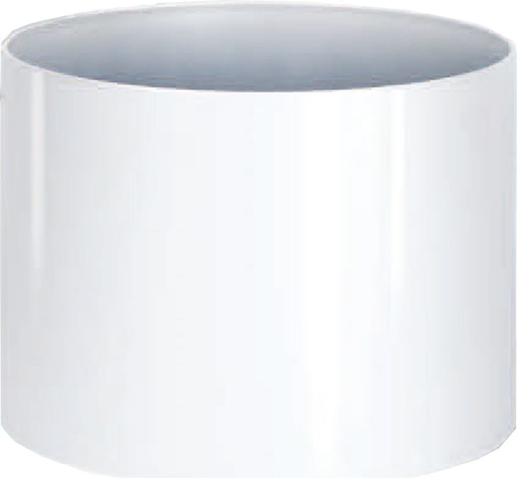 Kunststoff Hydro Blumenkübel Elegance RU60 reinweiß glänzend hb Rollen Ø 60.0cm Höhe 44.0cm