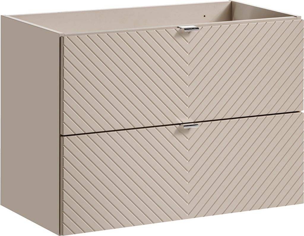 Waschtischunterschrank 80cm Manoa mit 2 Schubladen, Kaschmir